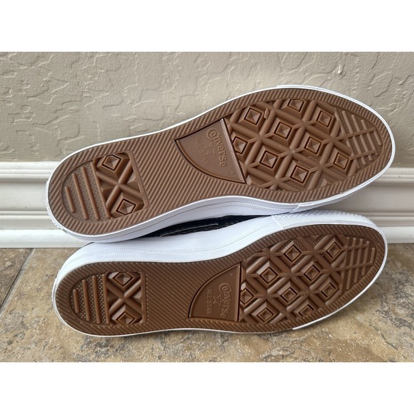 Converse Chuck Taylor 2 Lunarlon low top Women 10 metallic leather EUC - Picture 7 of 7